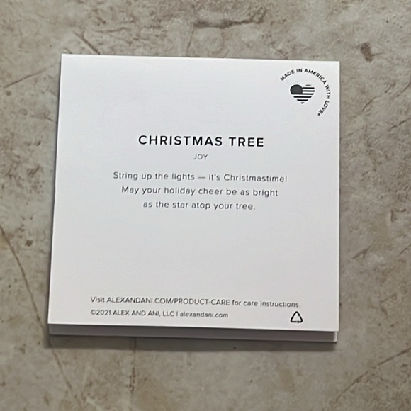 NWT Alex And Ani Christmas Tree Bracelet - Picture 3 of 3